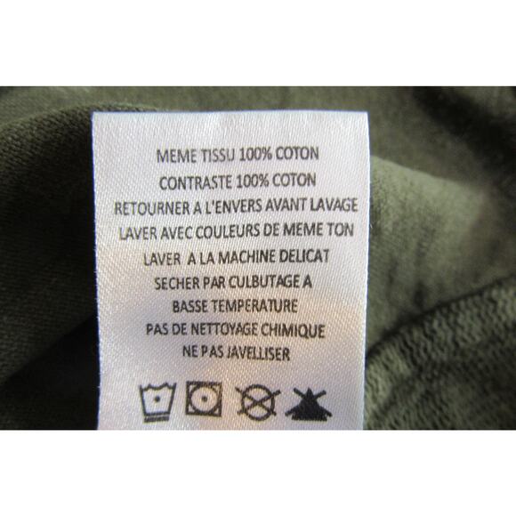 Miss Me Vintage Olive Green ButtonUp Long Sleeve Shirt Embroidered Back Ladies M - Picture 7 of 11